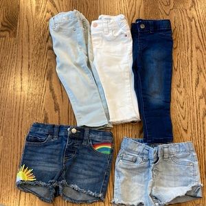 18 month Cat and Jack pants and shorts